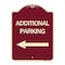 Signmission Additional Parking Left Arrow Heavy-Gauge Aluminum Architectural Sign, 24" x 18", BU-1824-24350 A-DES-BU-1824-24350 - alternate 1